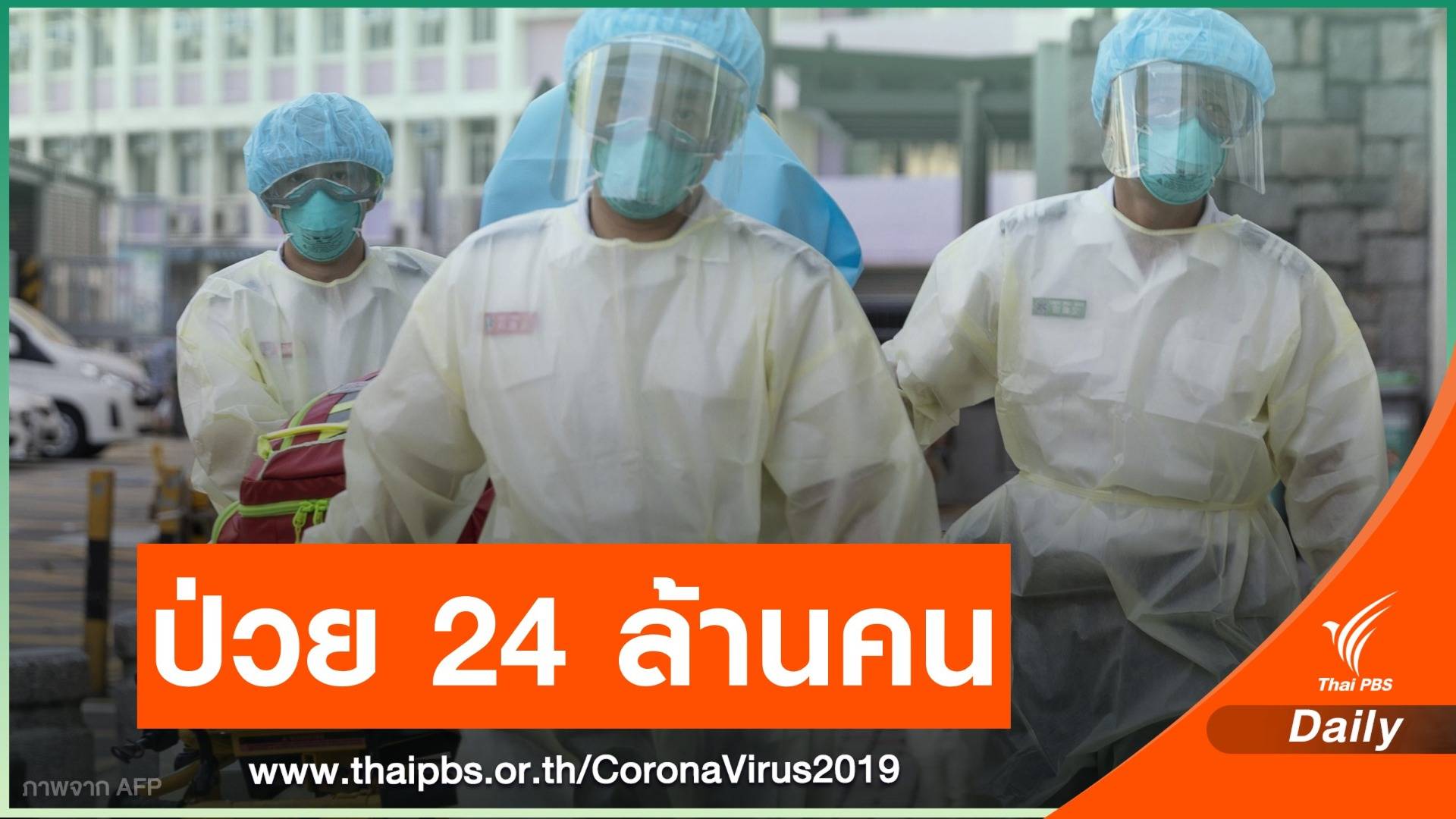 จับตา! ทั่วโลกติดเชื้อ COVID-19 แตะ 24 ล้านคน