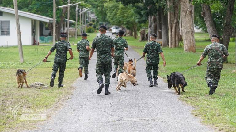 ครูฝึก อาลัย - บอกลา ส่งต่อ น้องหมา สุนัขทหาร หลังจบภารกิจประมูล ต่างต้องแยกย้าย อวยพรน้องหมาโชคดี มีสุข ในบ้านหลังใหม่