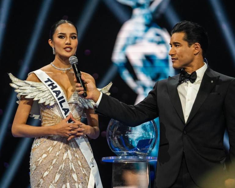 โอปอล ตอบคำถามชิงมง บนเวที Miss Universe 2024