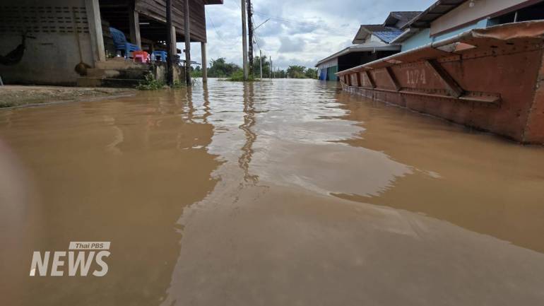 สถานการณ์น้ำโขงที่ ม.7 ต.บ้านแพง อ.บ้านแพง จ.นครพนม  เอ่อล้นท่วมบ้านเรือนประชาชน 

