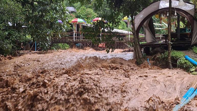 ฝนตกหนักในพื้นที่อุทยานแห่งชาติดอยสุเทพ-ปุย และพื้นที่ป่าสงวนแห่งชาติป่าแม่ริม จ.เชียงใหม่ 