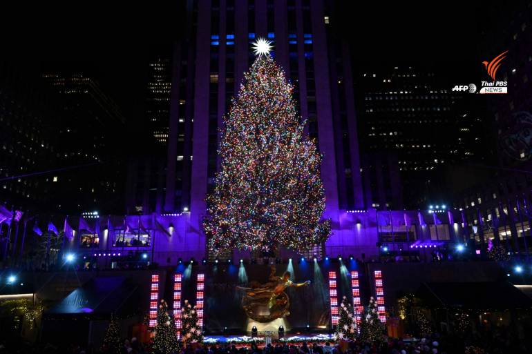 ต้นคริสต์มาส Rockefeller Center สัญลักษณ์ของวันหยุด
