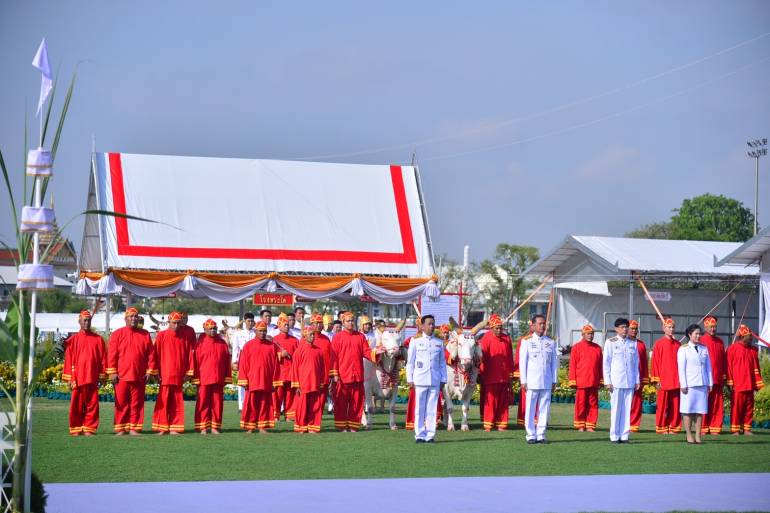 งานพระราชพิธีจรดพระนังคัลแรกนาขวัญ ณ บริเวณมณฑลพิธีท้องสนามหลวง