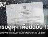 กรมอุตุฯ เตือนฉบับ 12 อัปเดตพื้นที่เสี่ยงฝนตกหนักถึงหนักมาก 22-25 ต.ค.