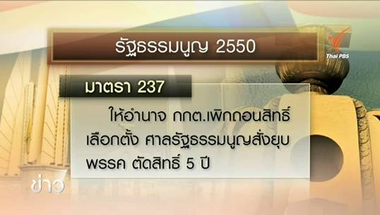 อำนาจ กกต.กับการตัดสิทธิ์การเมืองตลอดชีวิต