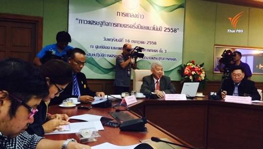 สศก.คาดภัยแล้งทำให้สินค้าเกษตร-บริการหดตัว ติดลบร้อยละ 3.3-4.3
