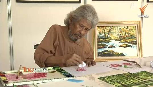 "เก้าโกศล" นิทรรศการของครูศิลปินกล้ามเนื้ออ่อนแรง