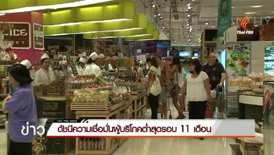 ดัชนีความเชื่อมั่นผู้บริโภคลดลงต่ำสุดรอบ 11 เดือน