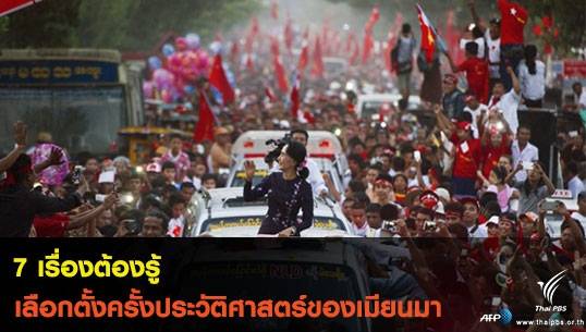 7 เรื่องต้องรู้ เลือกตั้งครั้งประวัติศาสตร์ของเมียนมา