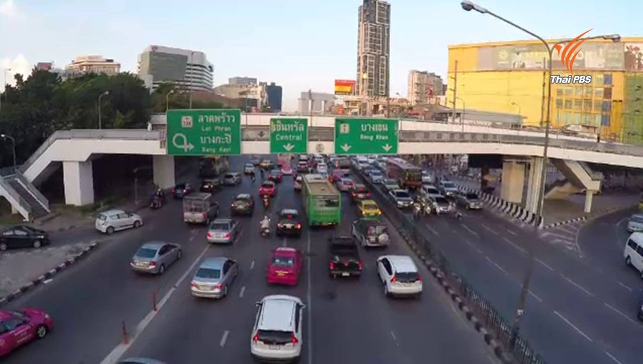 ปิดการจราจร ถ.พหลโยธินฝั่งละ 1 ช่องทาง ก่อสร้างรถไฟฟ้าสายสีเขียว