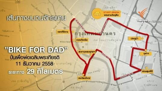 บช.น.แจงปิด-เปิดเส้นทางปั่นจักรยาน Bike For Dad คาด ปชช.เข้าร่วม 1.6 แสนคน-ห้ามพกเป้-กระเป๋า