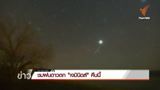 ชมฝนดาวตกเจมินิดส์ เวลา 20.30 น.-เผยหลังเที่ยงคืนเฉลี่ยกว่า 120 ลูก/ชม.