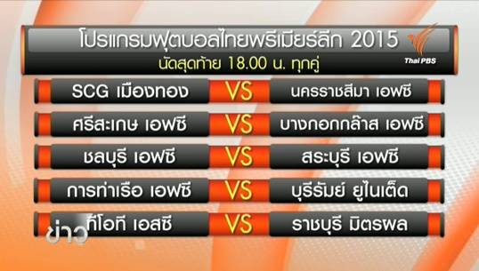 ใครเป็นใครใน 5 สโมสรฟุตบอลท้ายตาราง ลุ้นหนีตกชั้นนัดสุดท้ายแข่งโตโยต้าไทยลีกปี 58
