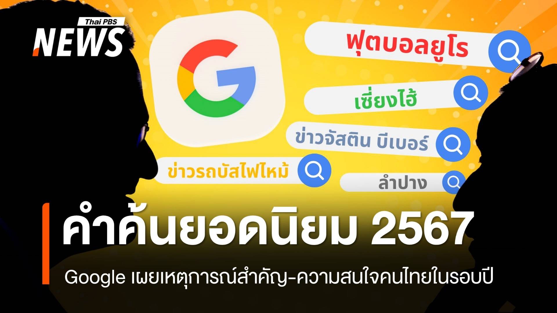 Google เผยคำค้นยอดนิยม คนไทยสนใจอะไรในปี 2567