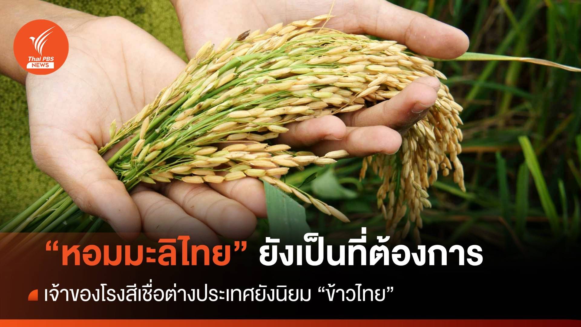 เจ้าของโรงสีเชื่อ ตลาดต่างประเทศยังนิยม "ข้าวหอมมะลิไทย"