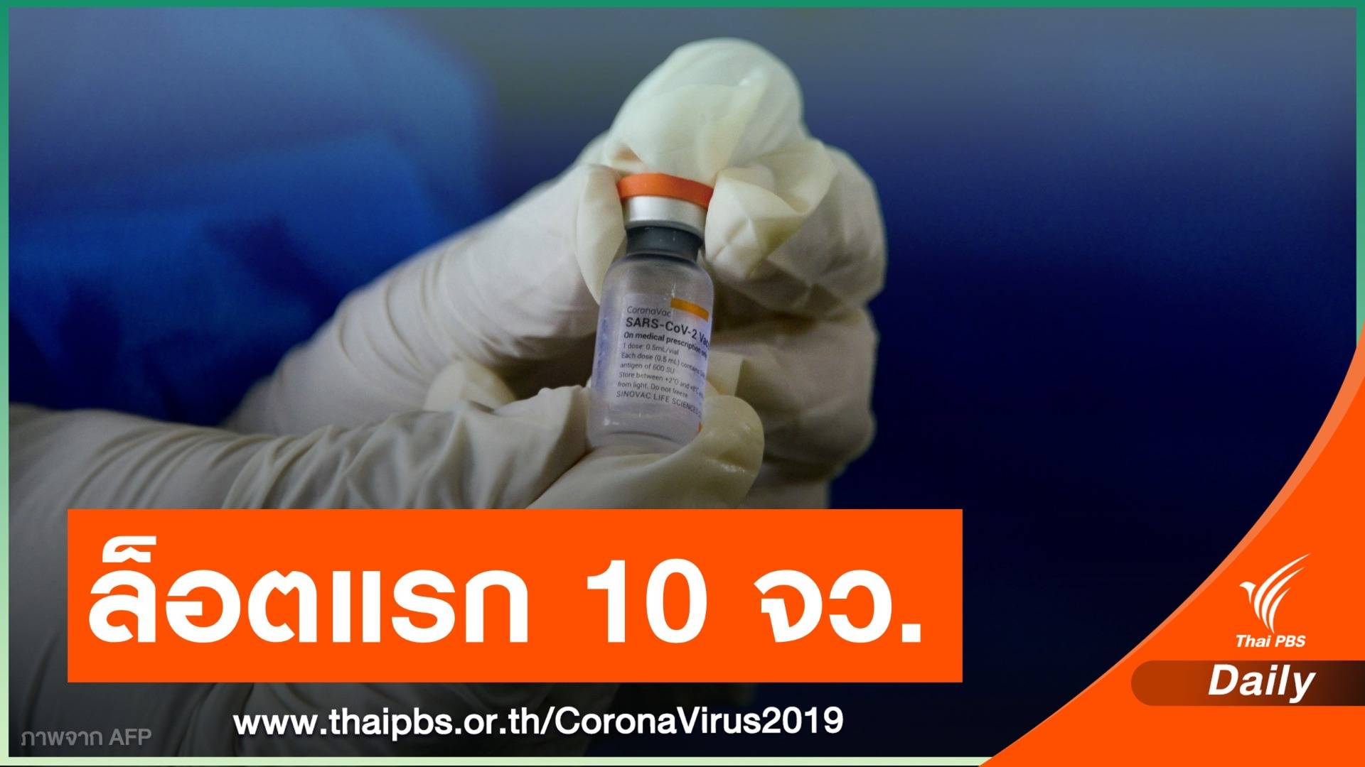 เปิดแผนฉีดวัคซีนระยะแรก 2 ล้านโดส กลุ่มเป้าหมาย 10 จังหวัด