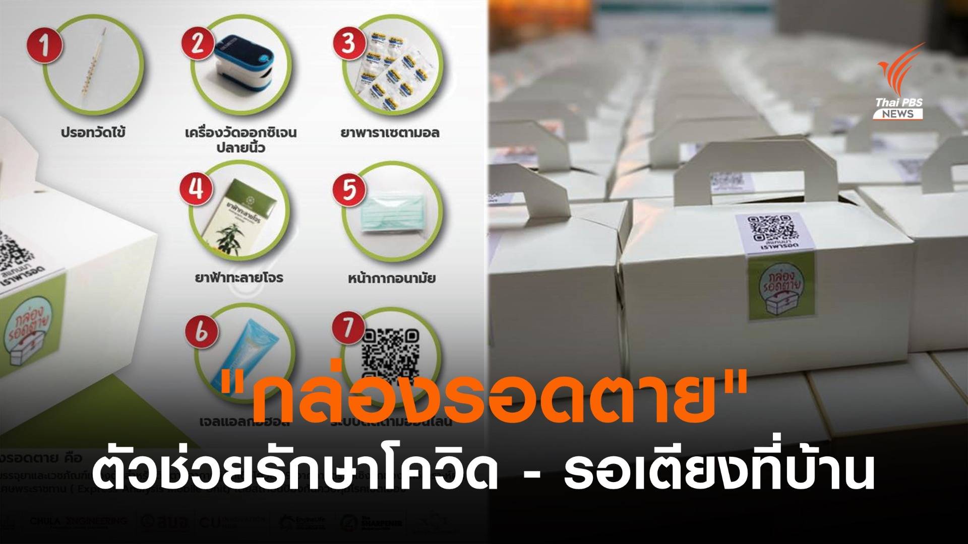 "กล่องรอดตาย" ตัวช่วยผู้ติดเชื้อโควิดรอเตียง - Home Isolation