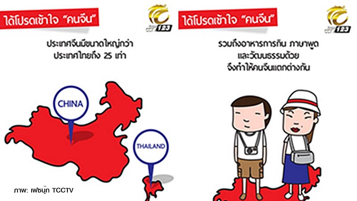 สื่อจีนออกการ์ตูนวอน "คนไทย" ได้โปรดเข้าใจ "คนจีน"