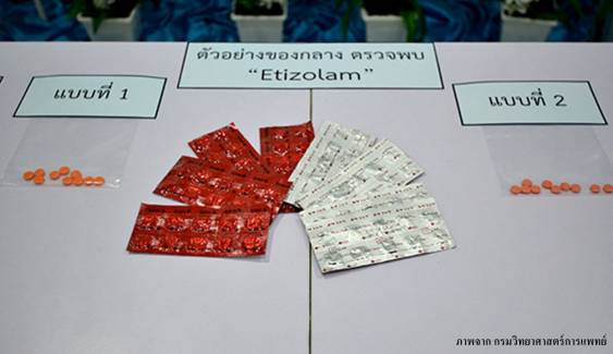 พบครั้งแรก ยานอนหลับ "อีทิโซแลม" ระบาดในไทย