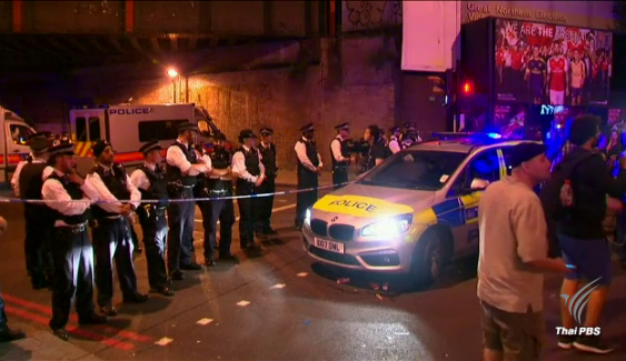 ตร.กรุงลอนดอน จับกุมผู้ต้องสงสัย 1 คน เหตุขับรถตู้พุ่งชนประชาชน
