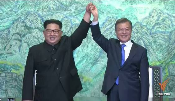 ไทม์ไลน์  บันทึก 1 วันเริ่มต้นสันติภาพ 2 ผู้นำเกาหลี
