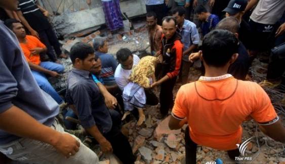 แผ่นดินไหวอินโดนีเซีย ตายแล้ว 97 คน ยังติดอยู่ใต้ซากหลายสิบชีวิต 