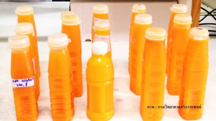 เผยผลตรวจน้ำส้มคั้นบรรจุขวดใน&quot; กทม.-นนทบุรี-สระบุรี&quot; ไม่ผ่านเกณฑ์มาตรฐานทุกตัวอย่าง