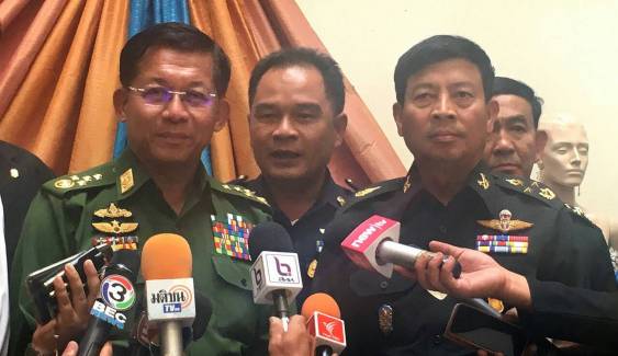 กองทัพไทยสาธิตต่อต้านก่อการร้ายสากลรับการเยือน ผบ.สส.เมียนมา