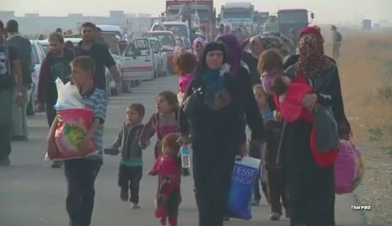 ชาวเมืองโมซูลหนีภัยการสู้รบ "ไอเอส-อิรัก" คาดแนวโน้มยืดเยื้อ