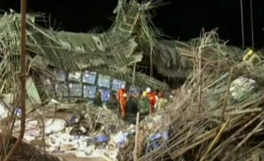 เกิดเหตุตึกถล่มในจีน ทับคนงานก่อสร้าง เสียชีวิตอย่างน้อย 4 คน 