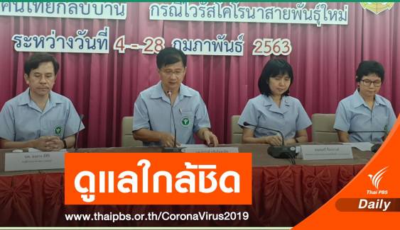 เตรียมตรวจ COVID-19 คนไทยจากอู่ฮั่นซ้ำ ก่อนกลับบ้าน 19 ก.พ.นี้ 