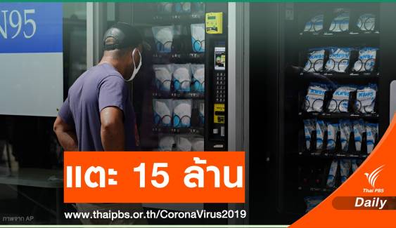 ทั่วโลกป่วย COVID-19 แตะ 15 ล้านคนเสียชีวิตเกิน 6 แสน 