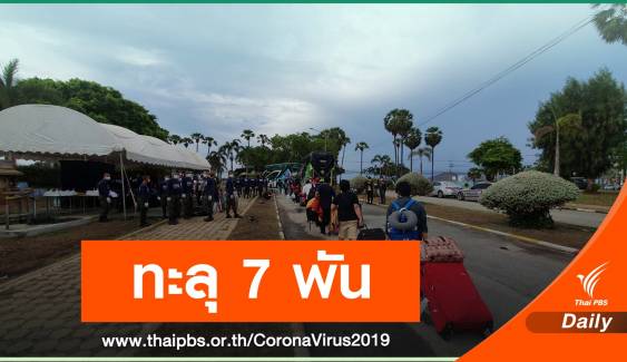 ตัวเลขคนไทยกลับบ้านอยู่ในพื้นที่กักตัว ทะลุ 7,373 คน