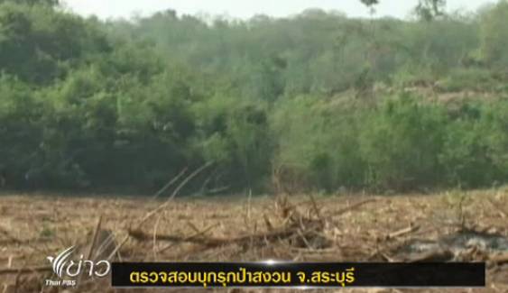 ป่าไม้ลงพื้นที่ตรวจสอบบุกรุกป่าสงวน จ.สระบุรี