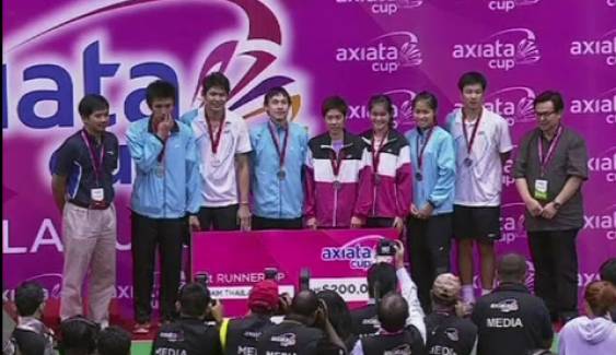 ทีมแบดมินตันไทยพ่ายทีมมาเลเซีย 1-3 คู่ คว้ารองแชมป์แบดมินตันเอเชียต้า คัพ
