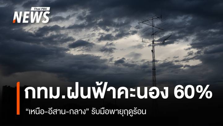 สภาพอากาศวันนี้ "เหนือ-อีสาน-กลาง" รับมือพายุฤดูร้อน