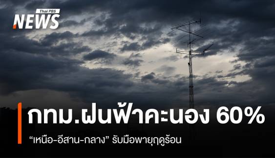 สภาพอากาศวันนี้ "เหนือ-อีสาน-กลาง" รับมือพายุฤดูร้อน