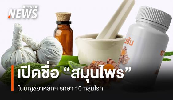 เปิดชื่อ "สมุนไพร" ในบัญชียาหลักฯ รักษา 10 กลุ่มโรค 