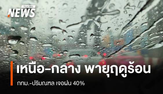 สภาพอากาศวันนี้ "เหนือ-กลาง" พายุฝนฟ้าคะนอง-ลมแรง