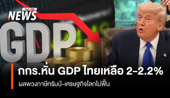 กกร.หั่น GDP ไทยเหลือ 2-2.2 % ผลพวงภาษีทรัมป์-เศรษฐกิจโลกไม่ฟื้น 