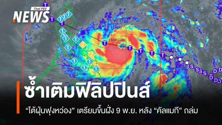 ซ้ำเติมฟิลิปปินส์! "ไต้ฝุ่นฟุงหว่อง" เตรียมขึ้นฝั่งหลัง "คัลแมกี" ถล่ม
