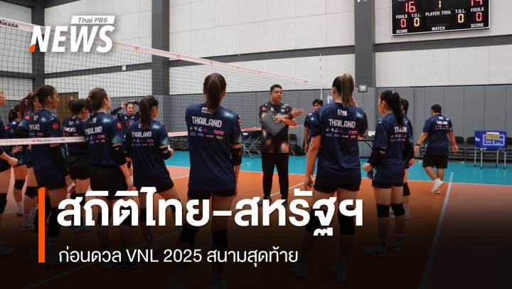 เช็กสถิติไทย-สหรัฐฯ ก่อนดวล VNL 2025 สนาม 3 วันที่ 10 ก.ค.นี้