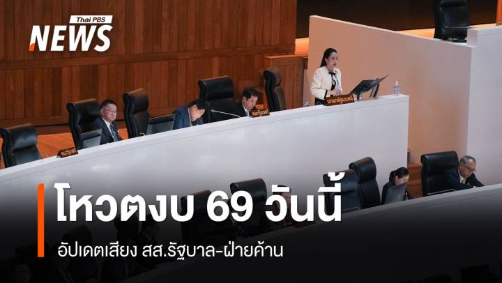 เช็กเสียง สส.รัฐบาล-ฝ่ายค้าน ก่อนโหวตงบ 69
