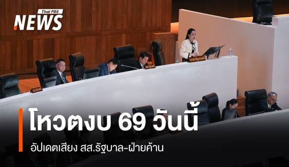 เช็กเสียง สส.รัฐบาล-ฝ่ายค้าน ก่อนโหวตงบ 69