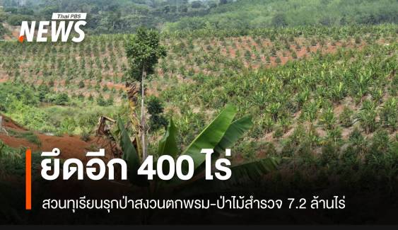 ยึดอีกแปลง 400 ไร่สวนทุเรียนรุกป่า "จิสด้า" ช่วยสแกน 7.2 ล้านไร่ 