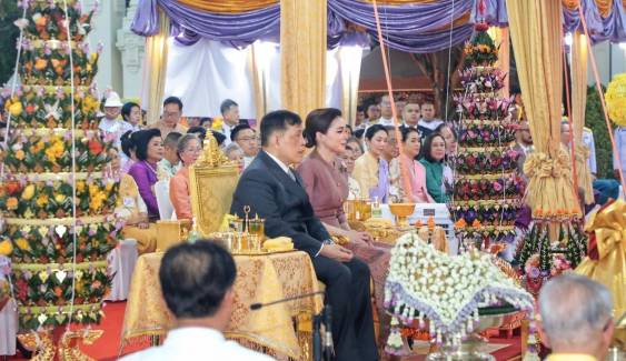 “ในหลวง-พระราชินี” เสด็จฯ พิธีบายศรีทูลพระขวัญ จ.เชียงใหม่