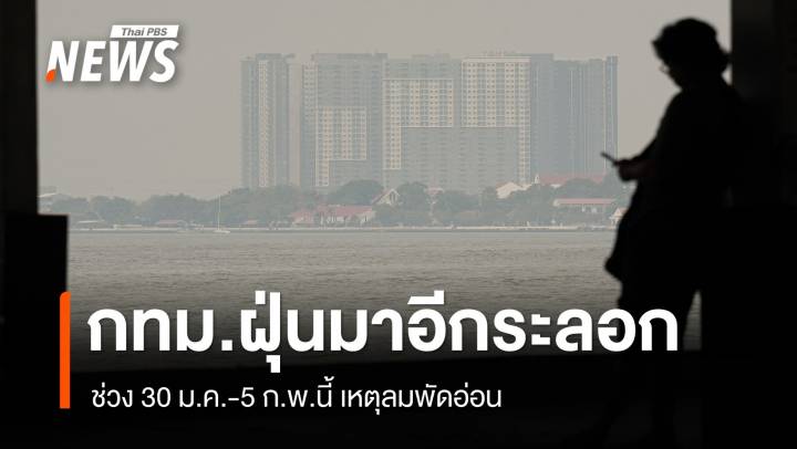 เตือนกทม.ฝุ่นสูงอีกรอบ 30 ม.ค.–5 ก.พ. 