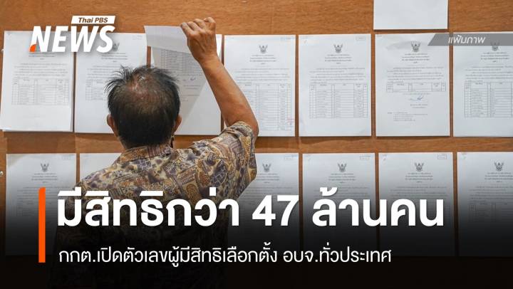 เลือกตั้ง อบจ. 76 จังหวัดพบผู้มีสิทธิลงคะแนนกว่า 47 ล้านคน