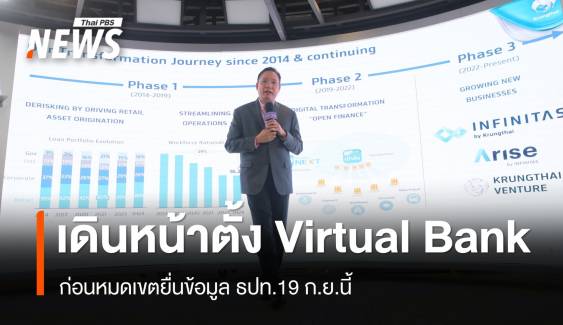 ธนาคารกรุงไทยเร่งจับมือพันธมิตร เดินหน้าตั้ง Virtual Bank