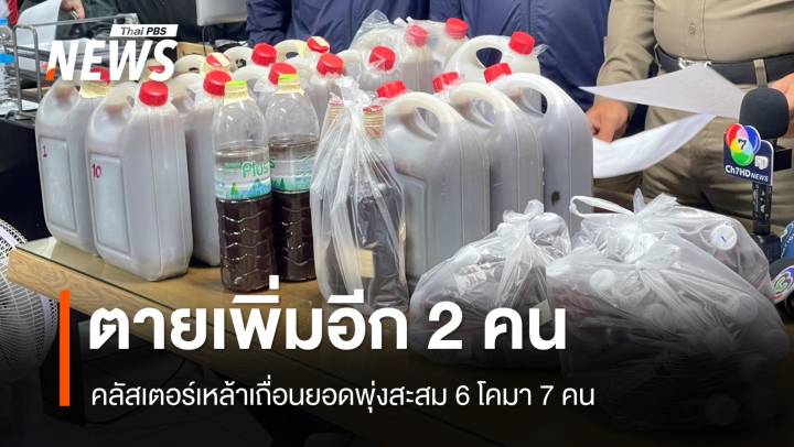 เสียชีวิตอีก 2 คลัสเตอร์เหล้าเถื่อนตายแล้ว 6 คน 